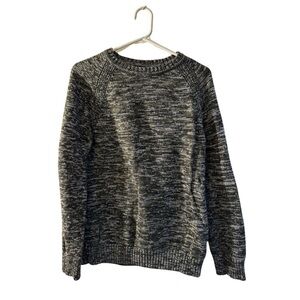 H&M Men’s Crew Neck Sweater Green and Gray - Size L